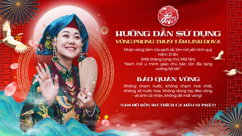 Hướng dẫn sử dụng vòng phong thuỷ tâm linh dova